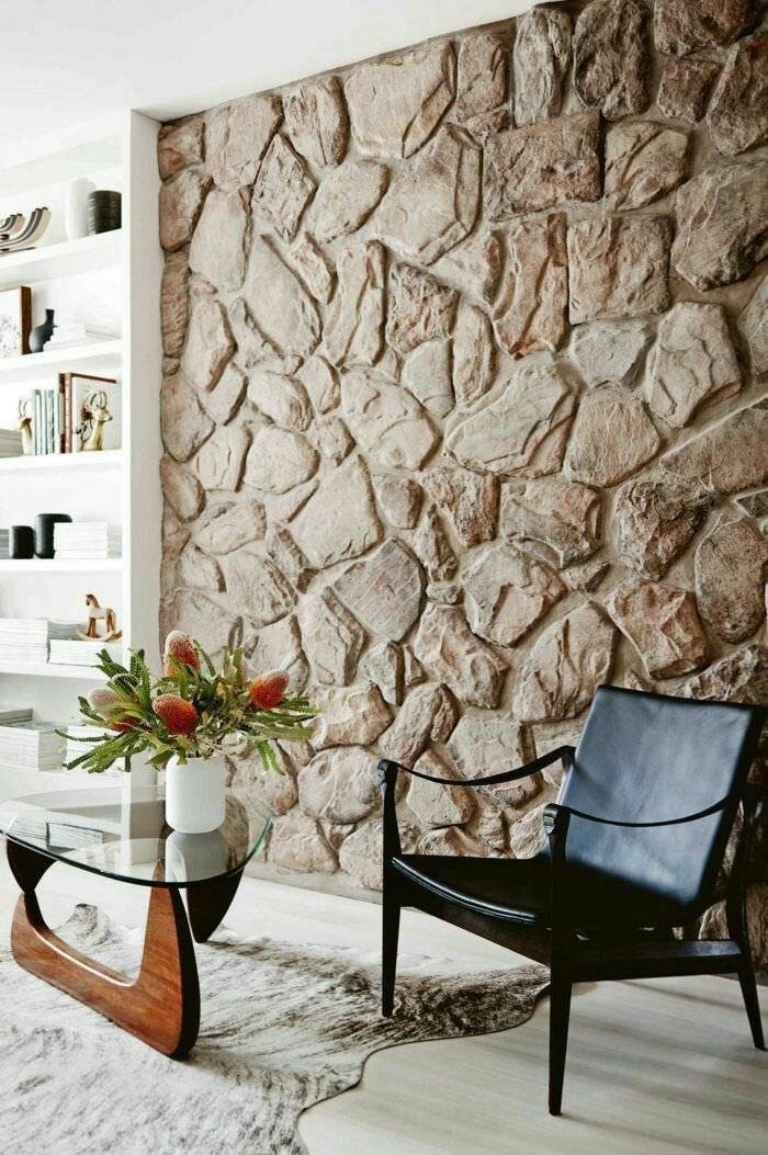 15 сенсационных каменных стен для дома
