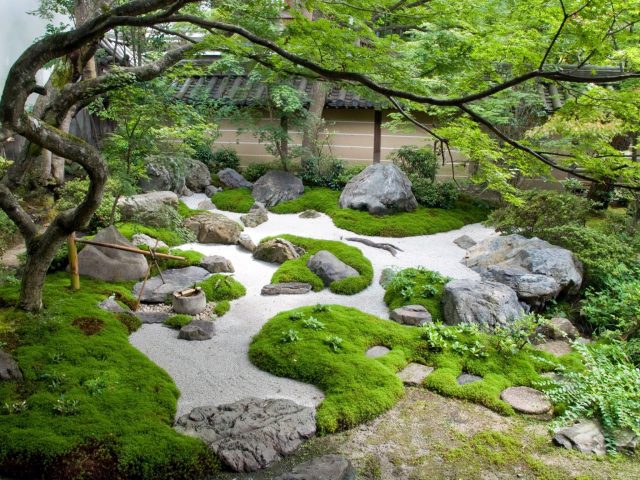 Японский сад камней на участке