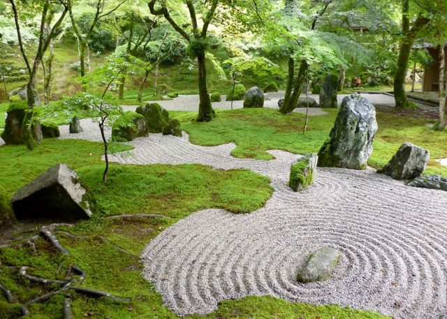 Оформление японского сада камней